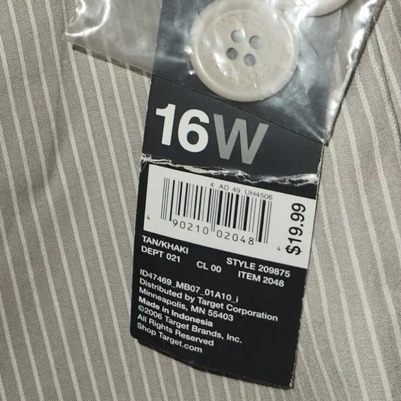 Mossino Ladie's stretch shorts,  in size 16W   NWT - Picture 12 of 12